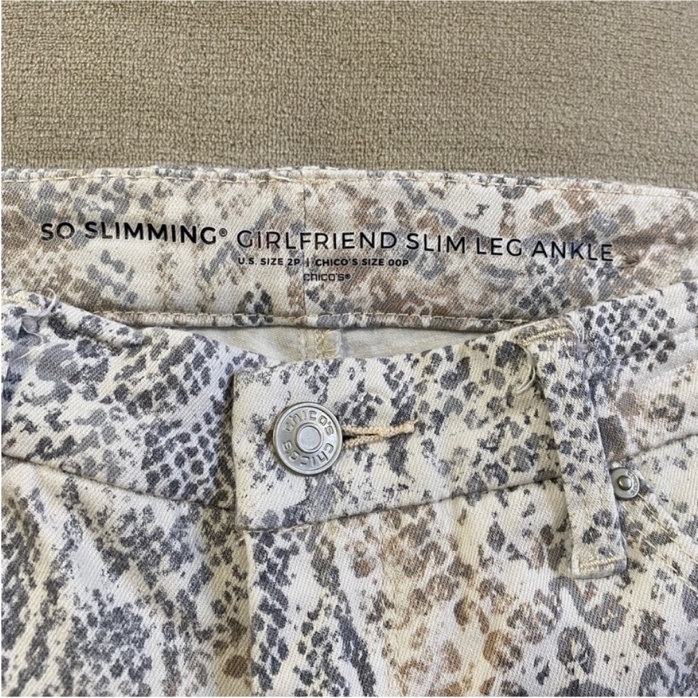 Chico’s So‎ Slimming Python Snake Print Girlfrien… - image 11